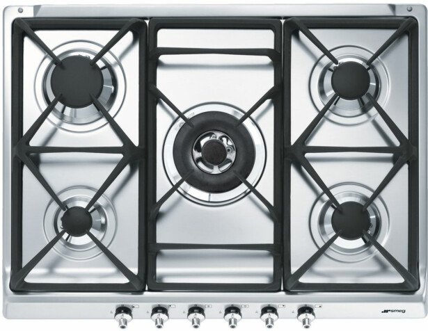 Kaasuliesitaso Smeg SE70SGH-5, 70cm, teräs