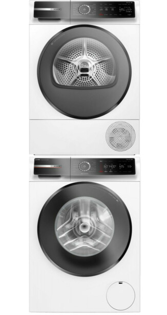 Pesukone ja kuivausrumpu Bosch WGB244ALSN WQB245ALSN Serie 8, 9kg, 1400rpm, valkoinen