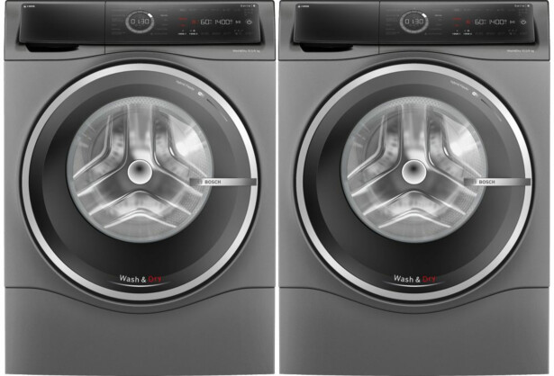 Kuivaava pesukone Bosch 2 kpl WNC254ARSN Serie 8, 60cm, 10.5/6kg, 1400rpm, antrasiitti