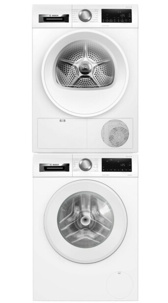 Pesukone ja kuivausrumpu Bosch WGG244ZMSN WQG242AMSN Serie 6, 10/8kg, valkoinen