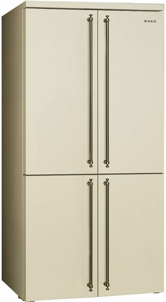 Jääkaappipakastin Smeg Side by Side FQ60CPO6, 91.5cm, 572l, kermanvalkoinen