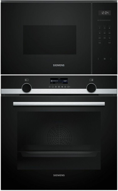 Erillisuuni ja mikroaaltouuni Siemens HB579GBR3-BF555LMB1, 118.8cm, teräs