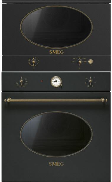 Uuni ja mikroaaltouuni Smeg SF800AO-MP822NAO, 91.5cm, antrasiitti