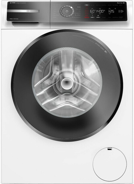 Edestä täytettävä pesukone Bosch WGB254A0SN Series 8, 60cm, 10kg, 1400rpm, valkoinen