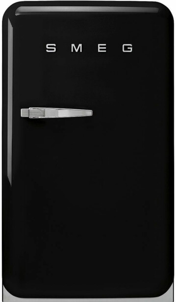 Jääkaappi pakastelokerolla Smeg FAB10RBL6, 54.5cm, 122l, musta