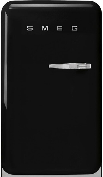 Jääkaappi pakastelokerolla Smeg FAB10LBL6, 54.5cm, 122l, musta