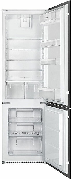Jääkaappipakastin Smeg C41721E, 54.6cm, 269l, integroitava