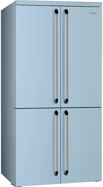 Jääkaappipakastin French Door Smeg FQ960PB6, 91.5cm, pastellinsininen