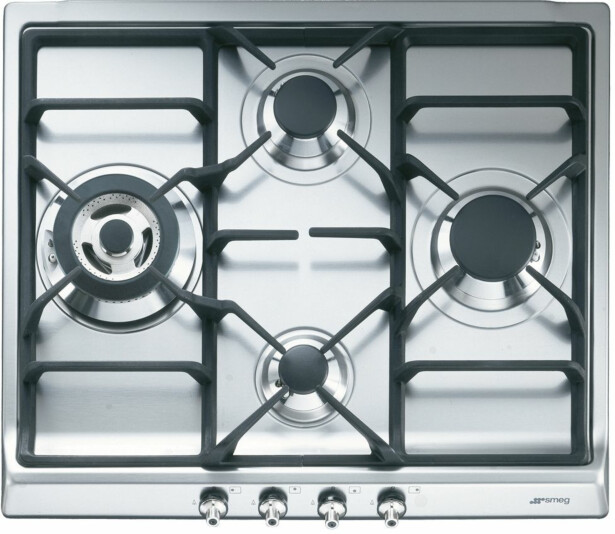 Kaasuliesitaso Smeg SER60SGH3, 60cm, teräs