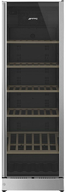 Viinikaappi Smeg SCV115G, 59.5cm, 197 pulloa, teräs