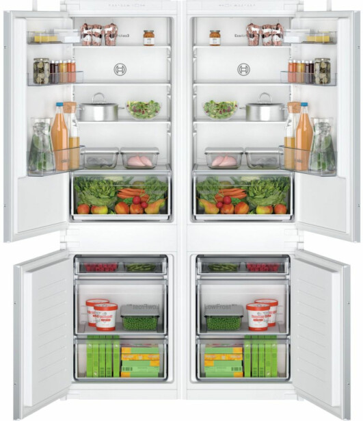 Jääkaappipakastin Bosch KIV86NSE0 x 2, 54.1cm, 267l, integroitava