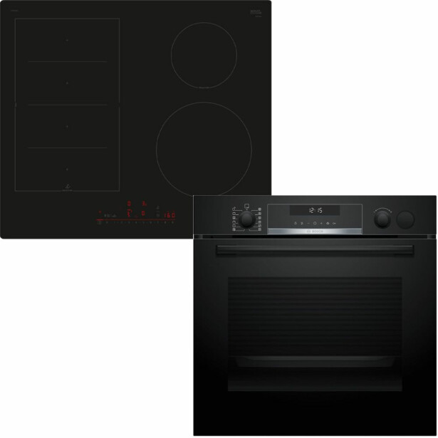 Erillisuuni ja liesitaso Bosch HRG578BB7 PIX61RHC1E, 118.6cm, musta
