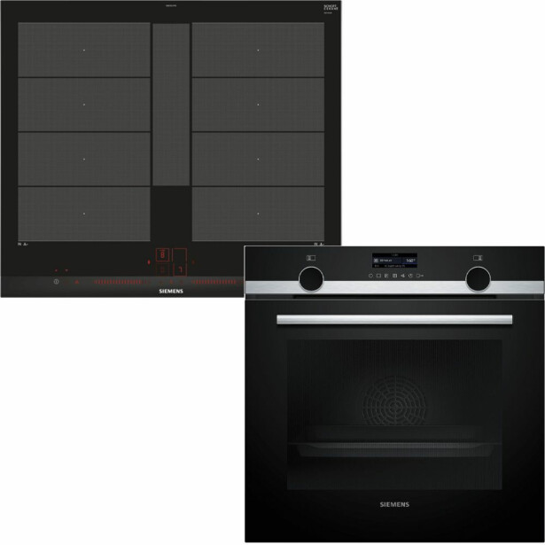 Erillisuuni ja induktioliesitaso Siemens HB579GBR3 EX675LYV1E, 115.4cm, teräs