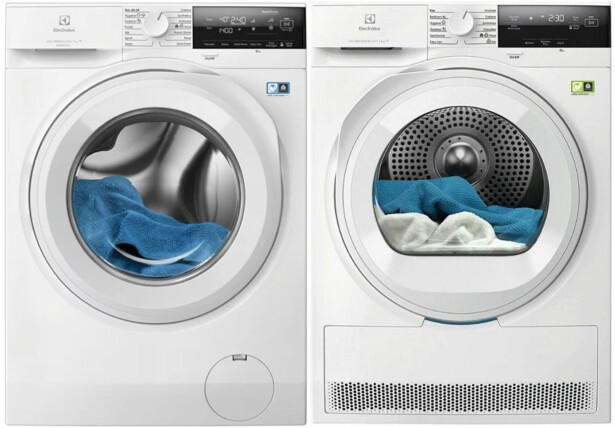 Pesukone ja kuivausrumpu Electrolux EFI631V94Q EDI731V85V, 9/9kg, valkoinen