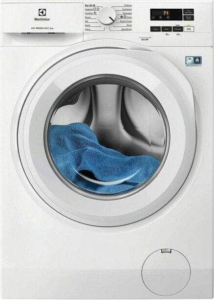 Edestä täytettävä pesukone Electrolux EFI611O84O, 60cm, 8kg, 1400rpm, valkoinen