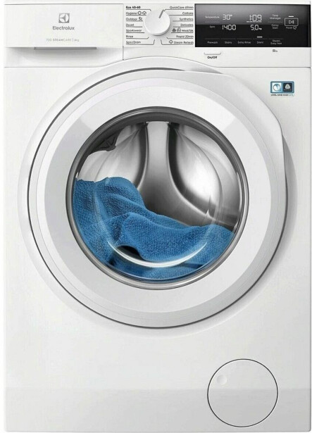 Edestä täytettävä pesukone Electrolux EFI731V84V, 60cm, 8kg, 1400rpm, valkoinen