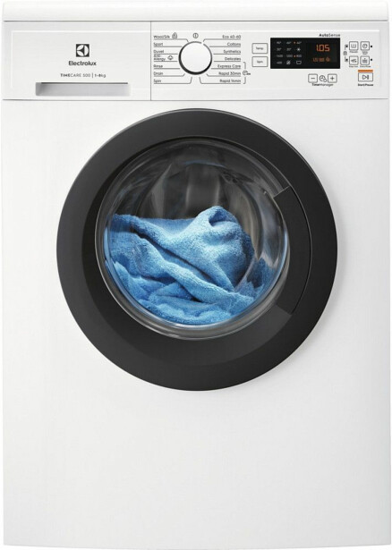 Edestä täytettävä pesukone Electrolux EW2F3148P1, 60cm, 8kg, 1600rpm, valkoinen