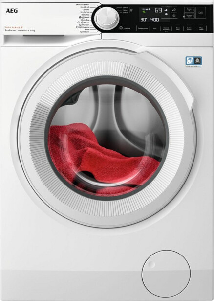 Edestä täytettävä pesukone AEG LR732R94Q, 60cm, 9kg, 1400rpm, valkoinen