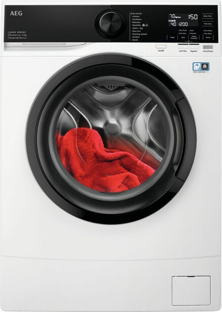 Edestä täytettävä pesukone AEG LSR626O74O, 60cm, 7kg, 1400rpm, valkoinen
