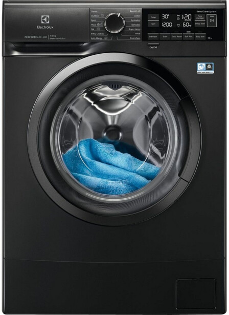 Edestä täytettävä pesukone Electrolux EW6S662G38, 60cm, 9kg, 1600rpm, harmaa