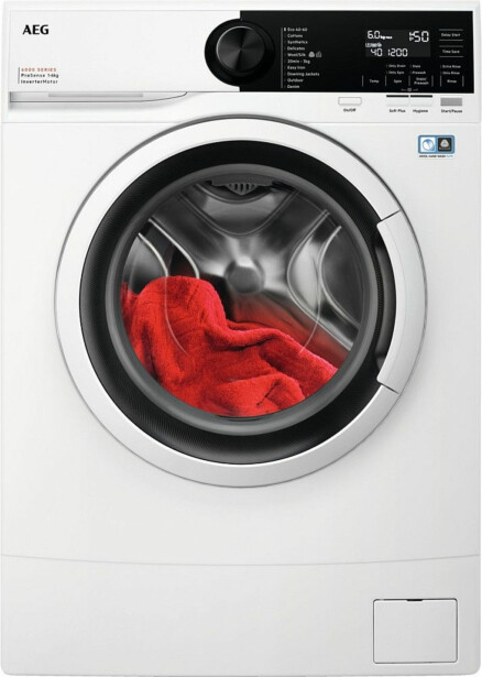 Edestä täytettävä pesukone AEG LSR615O62O, 60cm, 6kg, 1200rpm, valkoinen