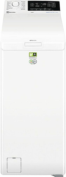 Päältä täytettävä pyykinpesukone Electrolux EW8T663G1G, 40cm, 6kg, 1300rpm, valkoinen