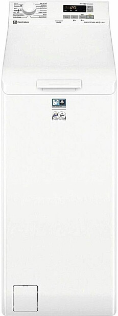 Päältä täytettävä pyykinpesukone Electrolux EW6T472L2L, 40cm, 7kg, 1200rpm, valkoinen