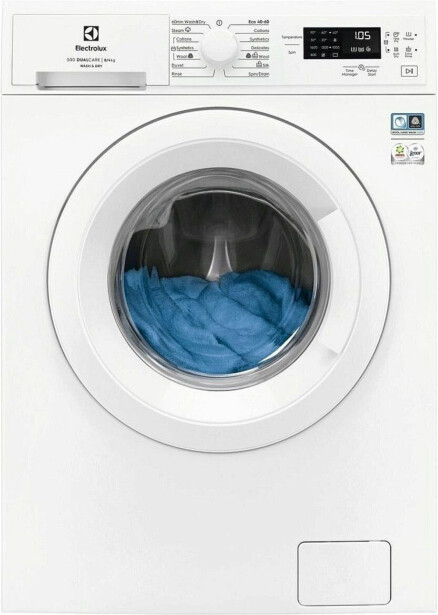 Kuivaava pesukone Electrolux EW2W3068E4, 59.7cm, 8/4kg, 1600rpm, valkoinen