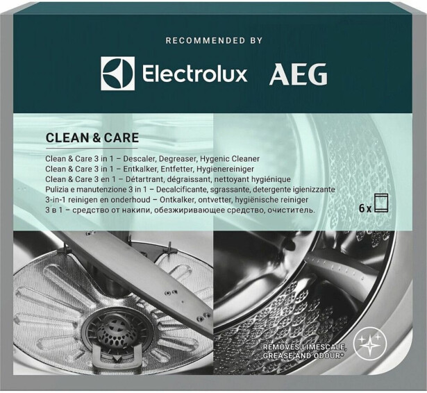 Puhdistusaine pyykin- ja astianpesukoneelle Electrolux M2GCP601 3 in 1