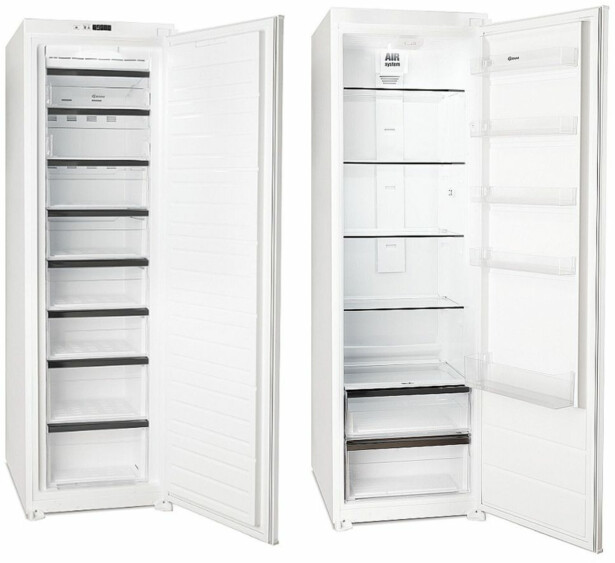 Jääkaappi ja pakastin Gram KSI301754 FSI301754N, 108.5cm, 490l, integroitava