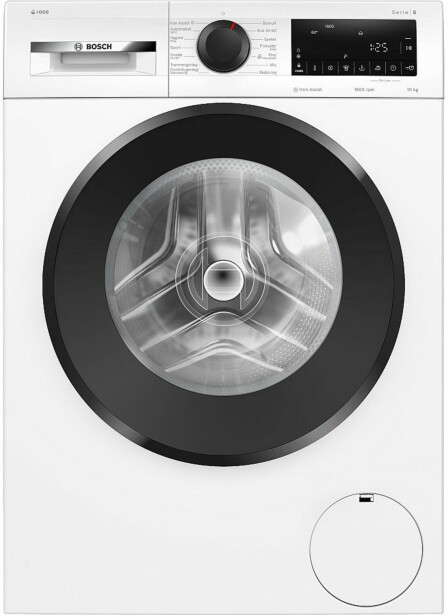 Edestä täytettävä pesukone Bosch WGG256FESN, 60cm, 10kg, 1600rpm, valkoinen