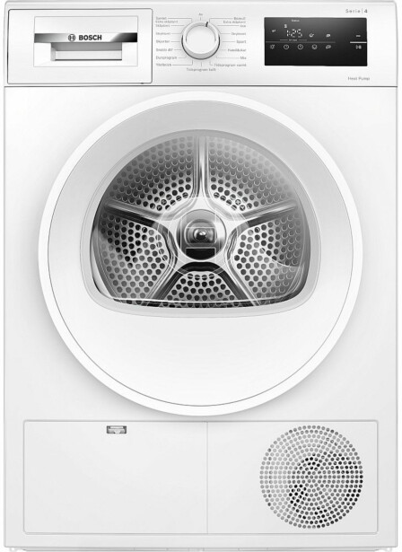 Lämpöpumppukuivausrumpu Bosch WTH85V0MSN, 60cm, 8kg, valkoinen