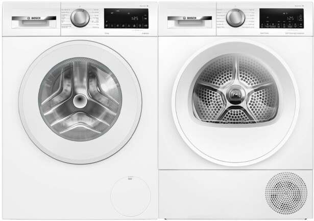 Pesukone ja kuivausrumpu Bosch WGG254ZASN-WQG2450MSN Serie 6, 10/9kg, valkoinen