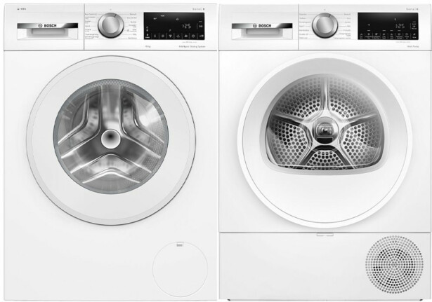 Pesukone ja kuivausrumpu Bosch WGG254FLSN-WQG2420ASN Serie 6, 10/8kg, valkoinen