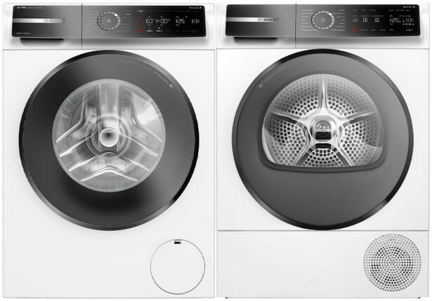 Pesukone ja kuivausrumpu Bosch WGB244A0SN-WQB245ALSN Serie 8, 9/9kg, valkoinen