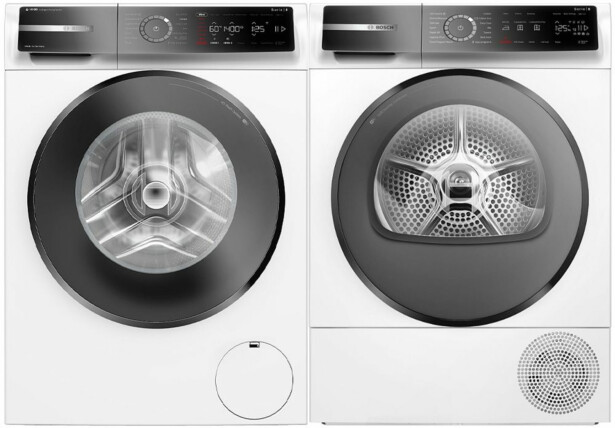 Pesukone ja kuivausrumpu Bosch WGB254A0SN-WQB245ALSN Serie 8, 10/9kg, valkoinen
