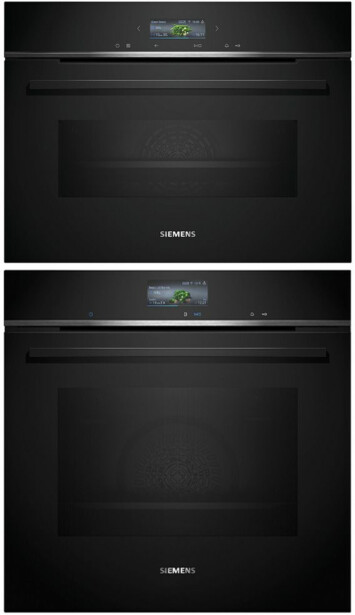 Uuni ja mikroaaltouuni Siemens HB776G3B2S-CM724G1B1, 118.8cm, musta