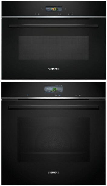 Uuni ja mikroaaltouuni Siemens HB776G3B2S-CE732GXB1, iQ700, 118.8cm, musta