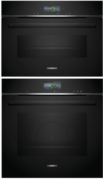 Uuni ja mikroaaltouuni Siemens HR736G1B1-CM724G1B1, 118.8cm, musta