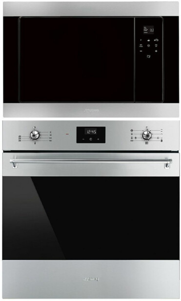 Uuni ja mikroaaltouuni Smeg SF6300TVX-FMI320X2, 119.2cm, teräs