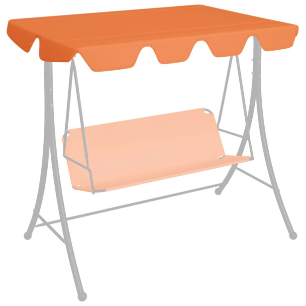 Vaihtokatos puutarhakeinuun oranssi 226x186 cm 270 g neliömetri