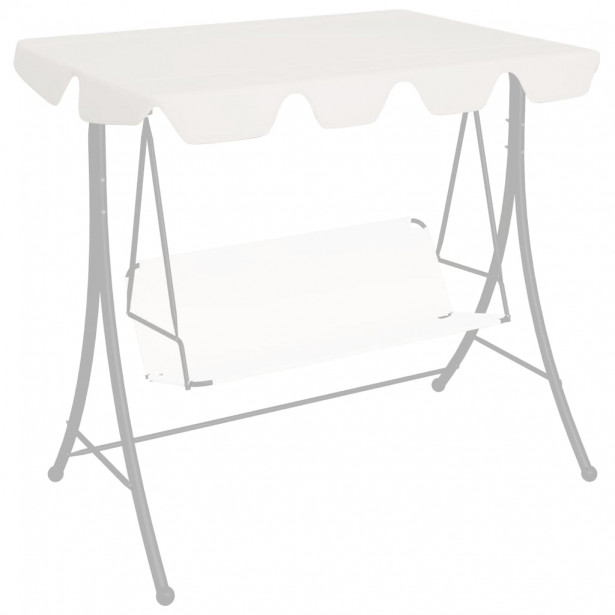 Vaihtokatos puutarhakeinuun valkoinen 226x186 cm 270 g neliömetri