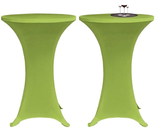 Venyvä pöydänsuoja 2 kpl 80 cm vihreä_1
