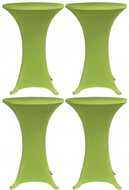 Venyvä pöydänsuoja 4 kpl 60 cm vihreä_1