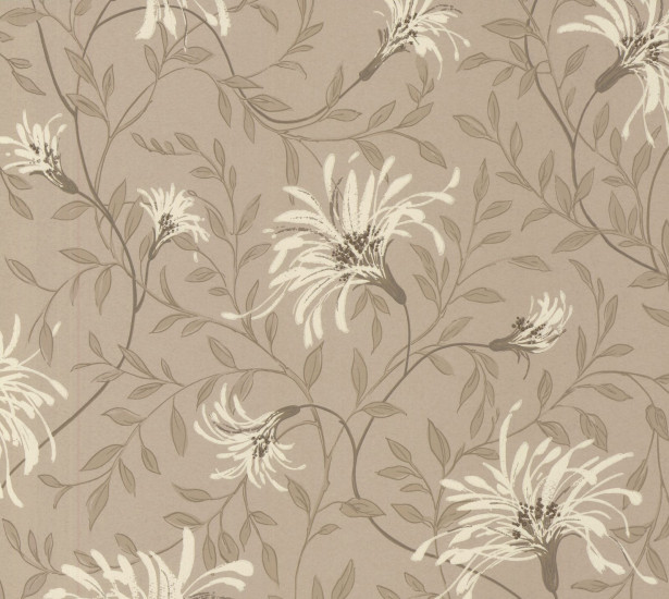 Tapetti 1838 Wallcoverings Fairhaven, ruskea, 0,52x10,05m