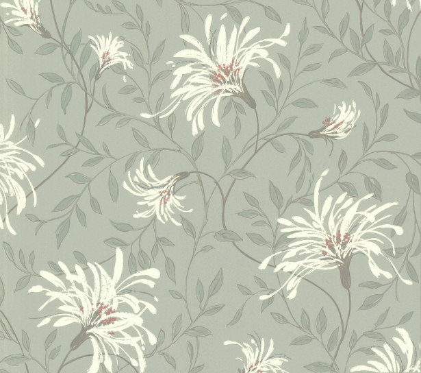 Tapetti 1838 Wallcoverings Fairhaven, siniharmaa, 0,52x10,05m