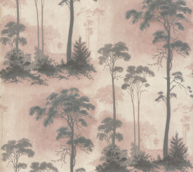 Tapetti 1838 Wallcoverings Prior Park, vaaleanpunainen, 0,52x10,05m