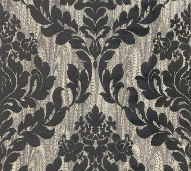 Tapetti 1838 Wallcoverings Faversham, harmaa, 0,52x10,05m