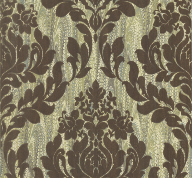 Tapetti 1838 Wallcoverings Faversham, vihreä/ruskea, 0,52x10,05m