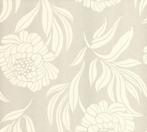 Tapetti 1838 Wallcoverings Chatsworth, hopea, 0,52x10,05m